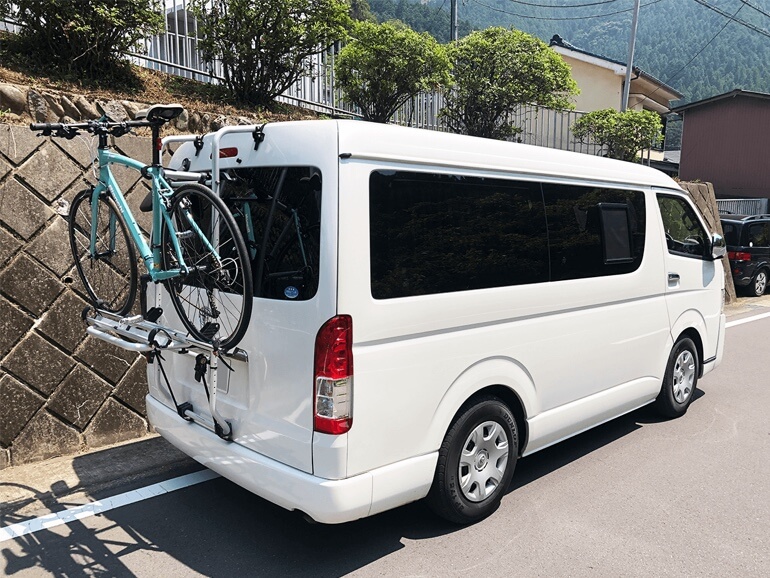 サイクルキャリア積載時