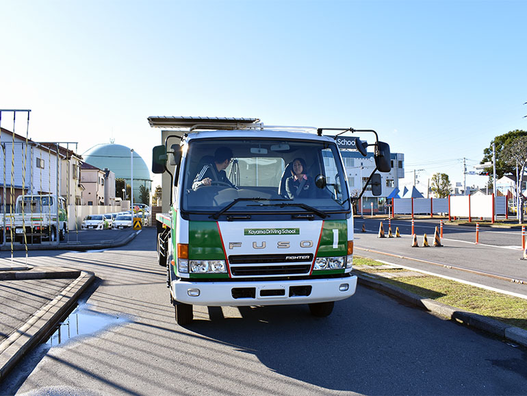 トレーラー直進バック 途中