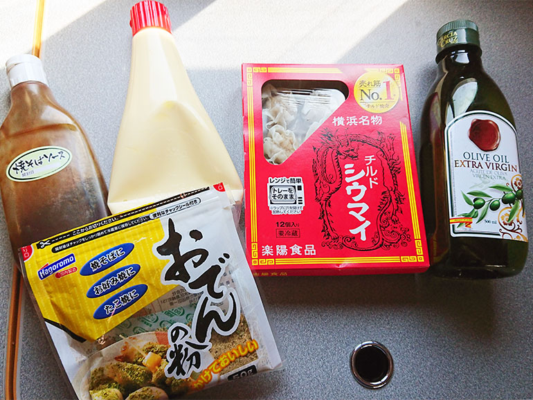 たこ焼き風シュウマイの材料