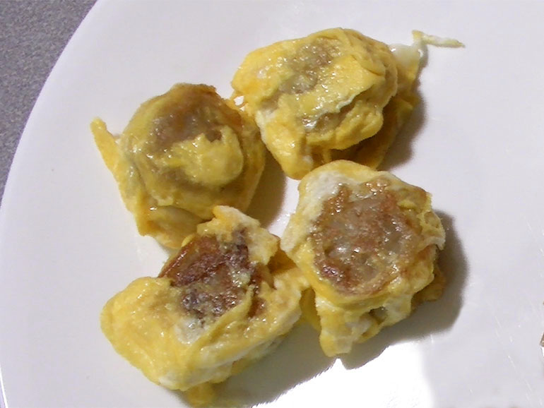 シュウマイの卵巻き