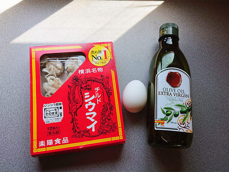 シュウマイの卵巻きの材料